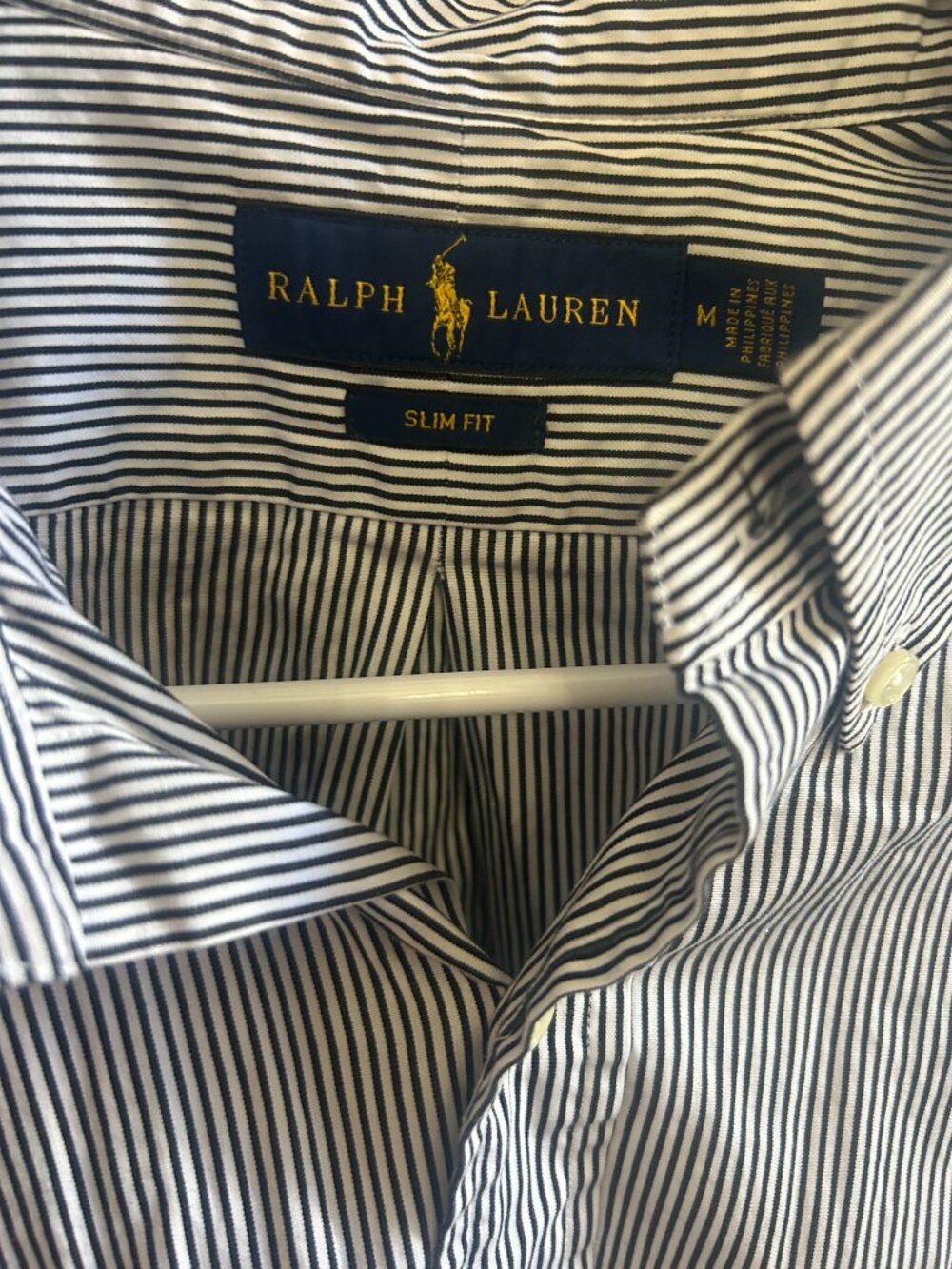 Polo Ralph Lauren Slim Fit Striped Poplin Shirt - Picture 2 of 4